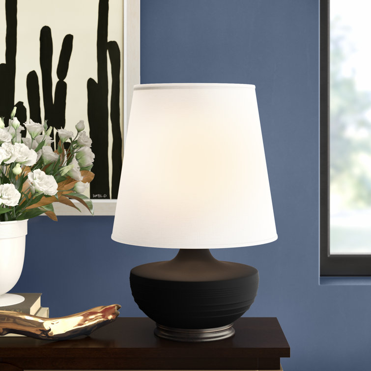 Nolan 27.5'' Dark Antique Nickel & Matte Woodrose Ceramic Table Lamp
