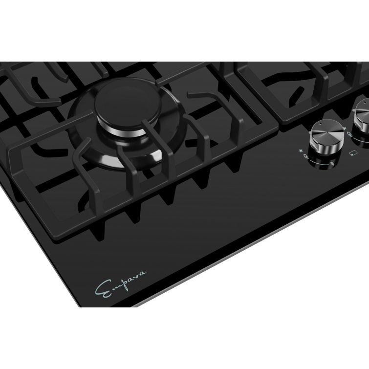Empava 36" Black Ceramic Stainless Steel 5 Burner Cooktop