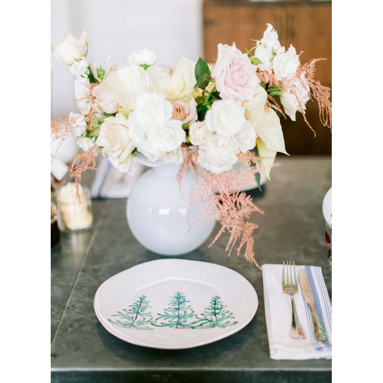 White Medium Fluted Glass Vase for Floral Arrangements