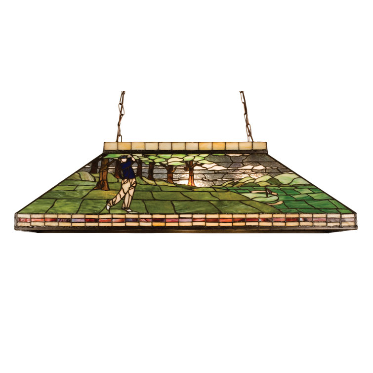 Mahogany Bronze Crystal 3-Light Pendant Chandelier