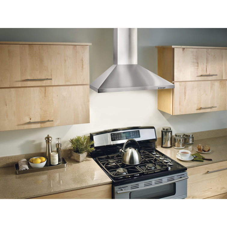 36-Inch Stainless Steel Convertible Wall-Mounted Range Hood