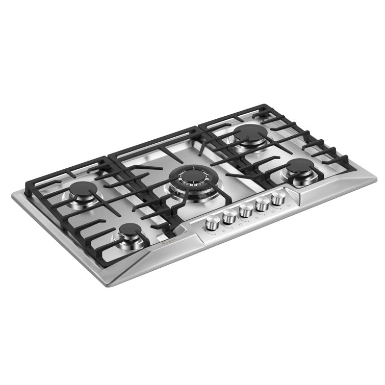 Empava 36 Inch Stainless Steel 5-Burner Gas Cooktop
