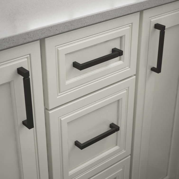 Matte Black Brass Bar Pulls with Mounting Hardware, 10-Pack