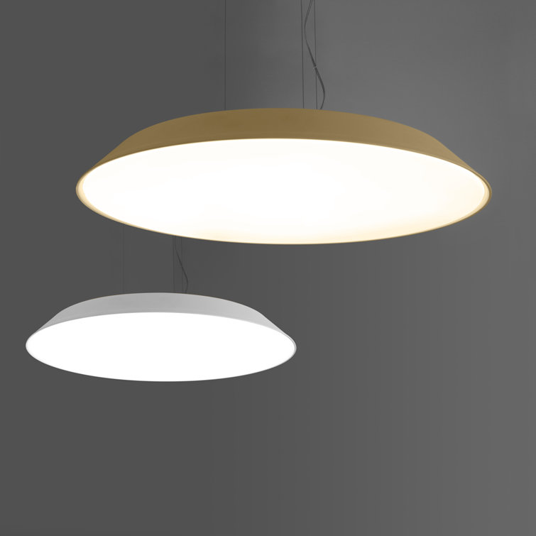 Febe White Glass LED Dimmable Suspension Lamp