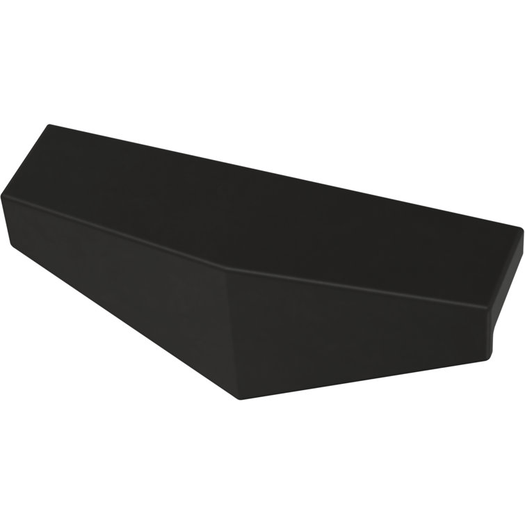 Matte Black Aluminum Diamond Cabinet Pull Handles, 3.75 Inches (10-Pack)