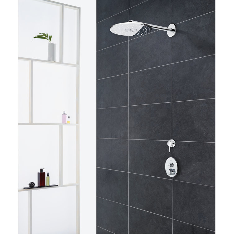 Modern Brushed Nickel Wall-Mounted Shower Trim with SmartControl