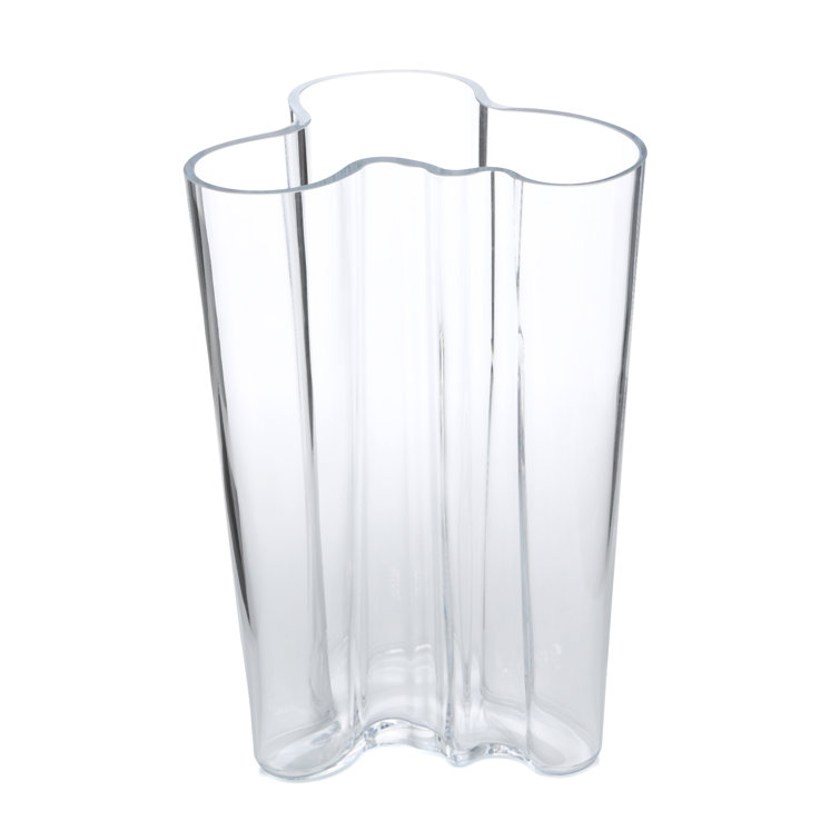 Eternal Aalto Clear Glass Architectural Flower Vase - 6.25"
