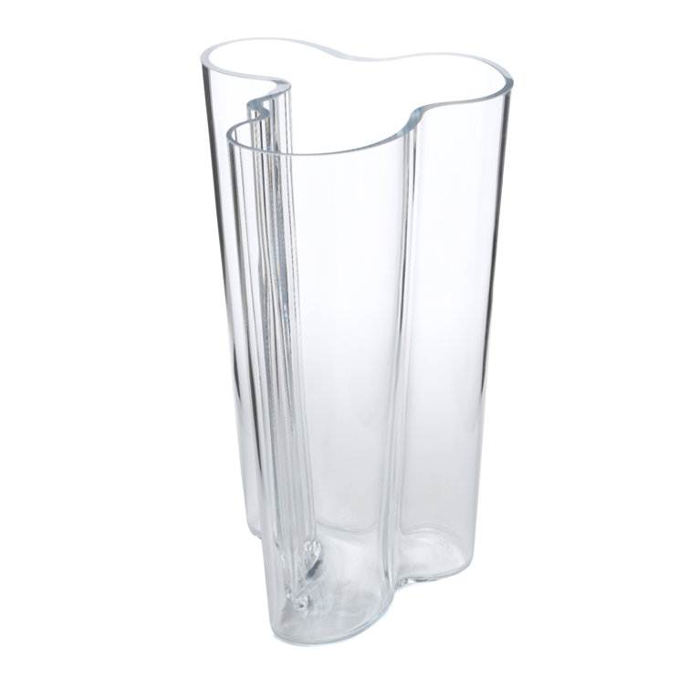 Eternal Aalto Clear Glass Architectural Flower Vase - 6.25"
