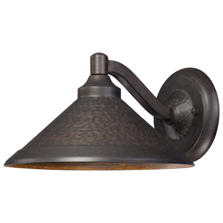 Aspen Bronze Frost Glass LED Outdoor Wall Sconce