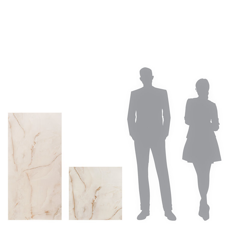 Selene Onyx 24" x 24" Polished Porcelain Marble Look Tile