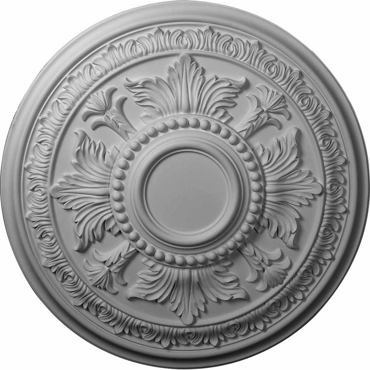Primed White Architectural Polyurethane Ceiling Medallion