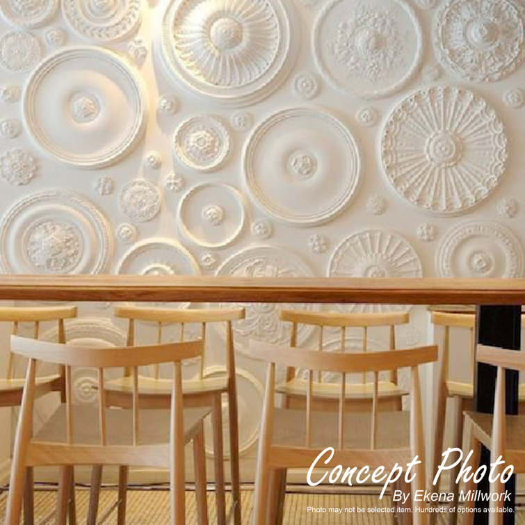 12-Inch White Primed Polyurethane Split Ceiling Medallion