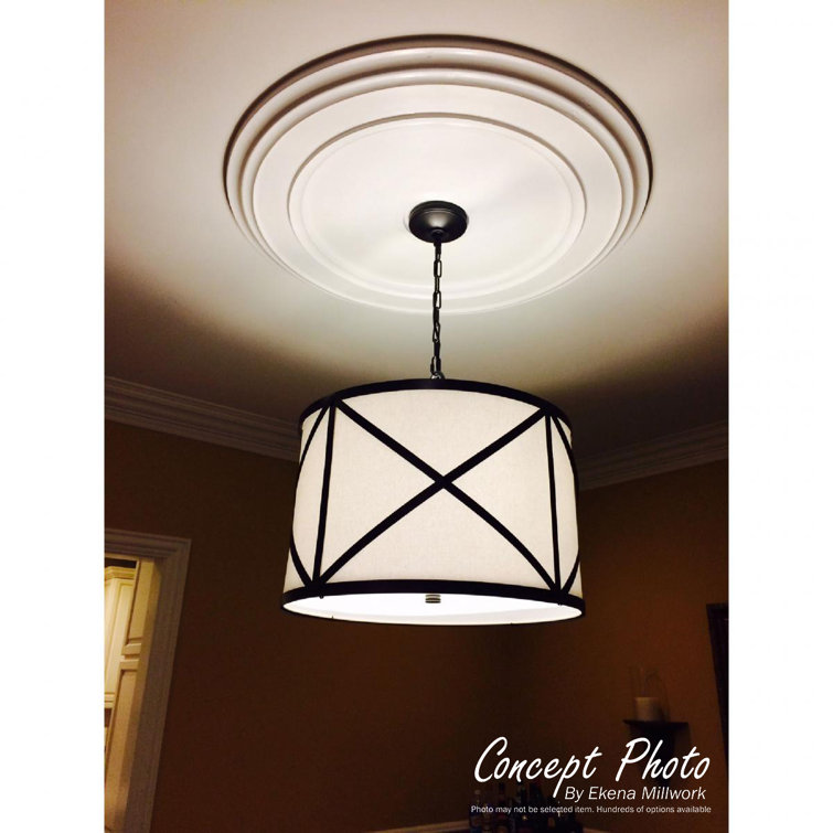 12-Inch White Primed Polyurethane Split Ceiling Medallion
