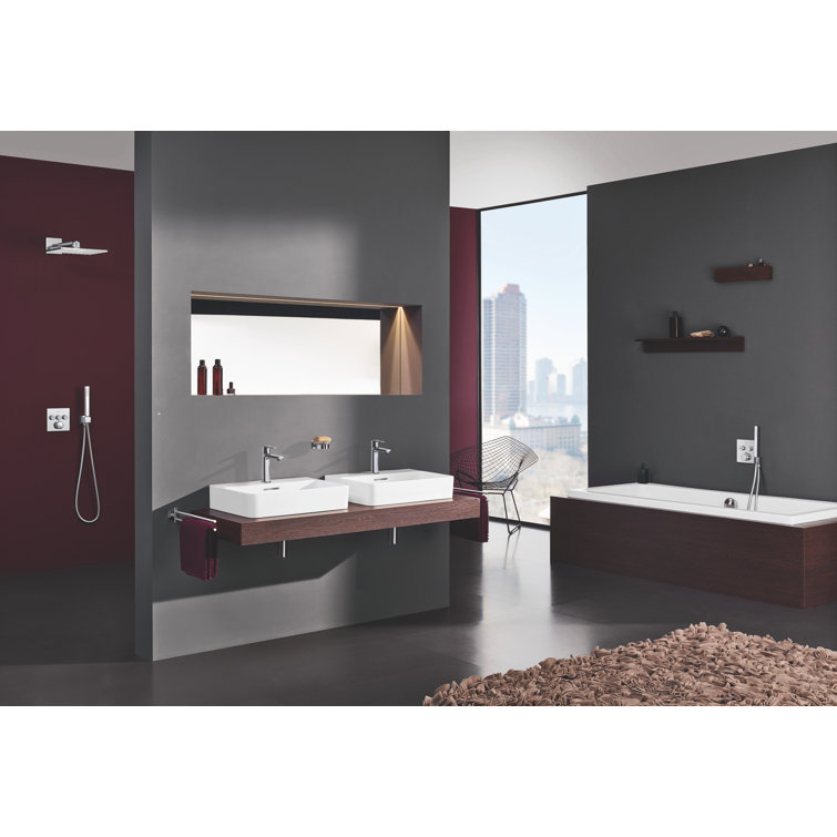 Grohtherm SmartControl Black Wall-Mounted Thermostatic Trim