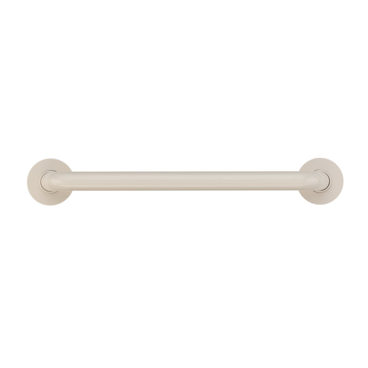 Glossy Biscuit 16" Stainless Steel Grab Bar