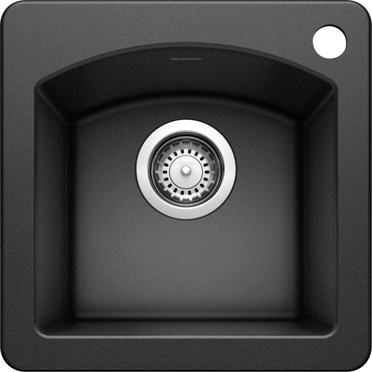 Anthracite Black Granite Single Bowl Bar Sink