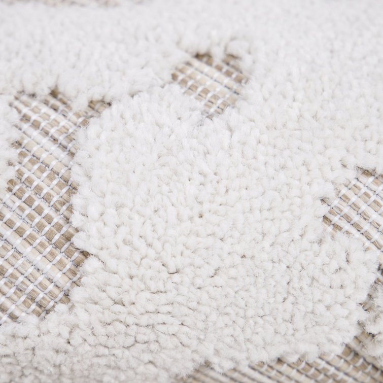 Natural Driftwood Rectangular Stain-Resistant Synthetic Rug 4' x 6'