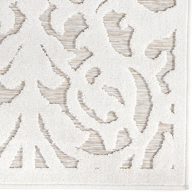 Natural Driftwood Rectangular Stain-Resistant Synthetic Rug 4' x 6'