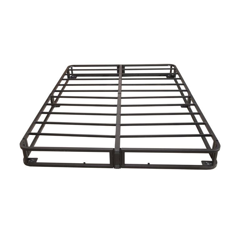 Sleek Twin XL Metal Frame Upholstered Platform Bed
