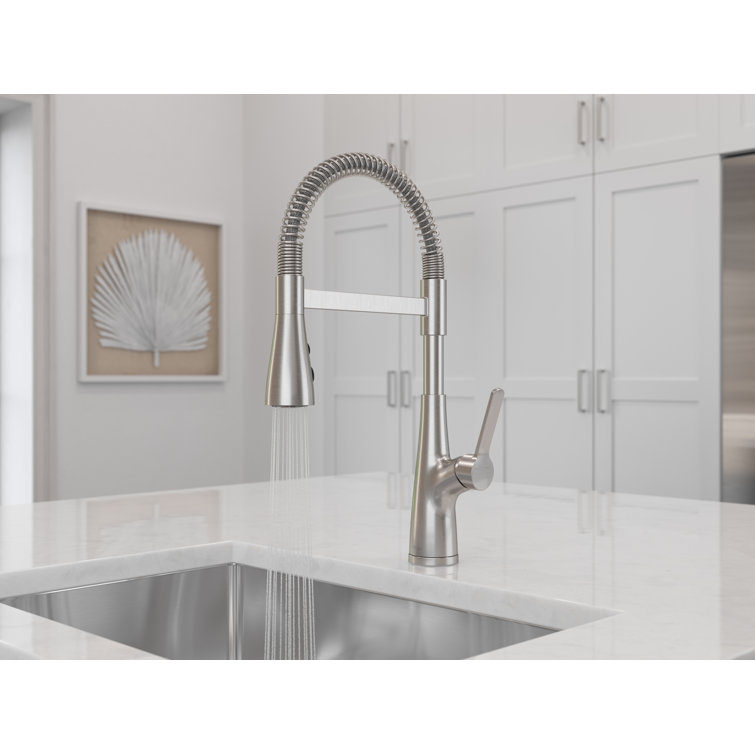 Stainless Steel Pull-Down Single Handle Kitchen Faucet