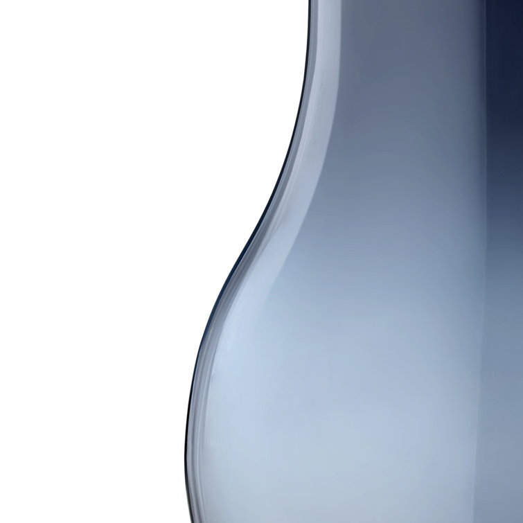 Scandinavian Blue Glass Cafu Table Vase - 8.5" H