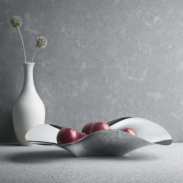 Elegance Mirror-Polished Stainless Steel Fruit Bowl