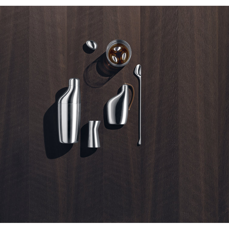 Mirror Polished Stainless Steel Hip Flask with Leather Strap