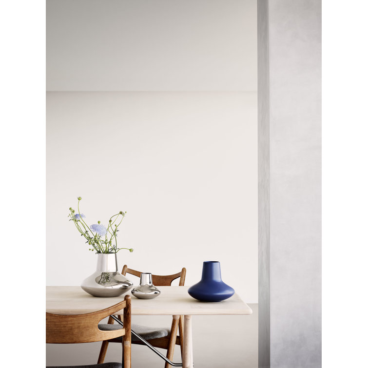 Large Stainless Steel Modern Table Vase