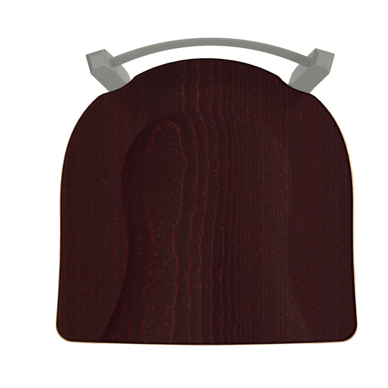 Transitional Catalina Bronze Swivel Counter Stool with Dark Cherry Maple Seat