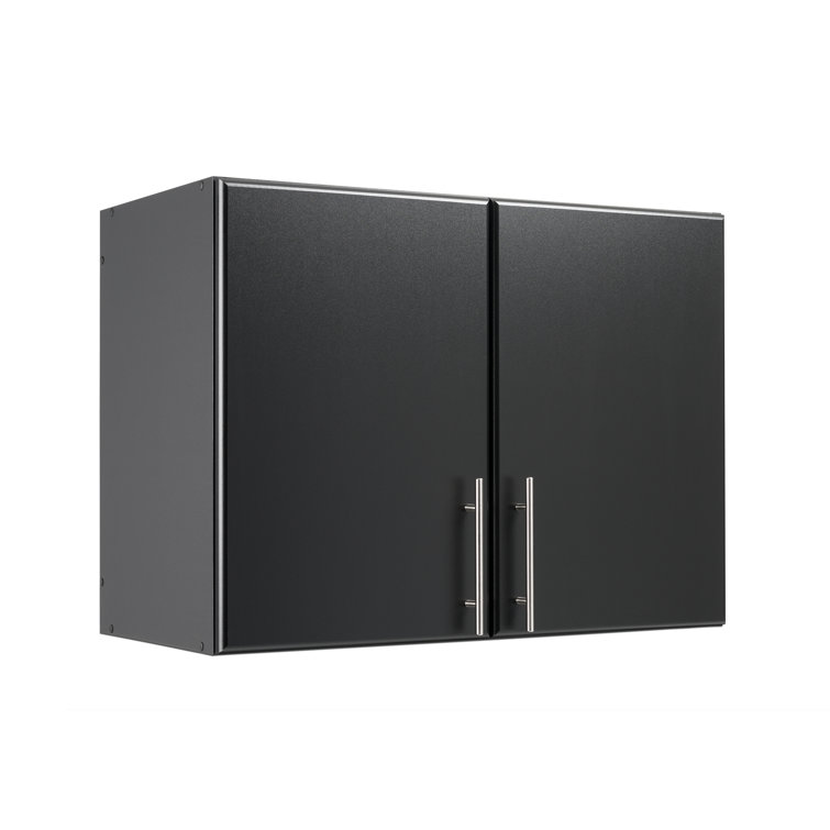 Elite Black 50" Laminated Composite Wood Cabinet with Adjustable Shelving