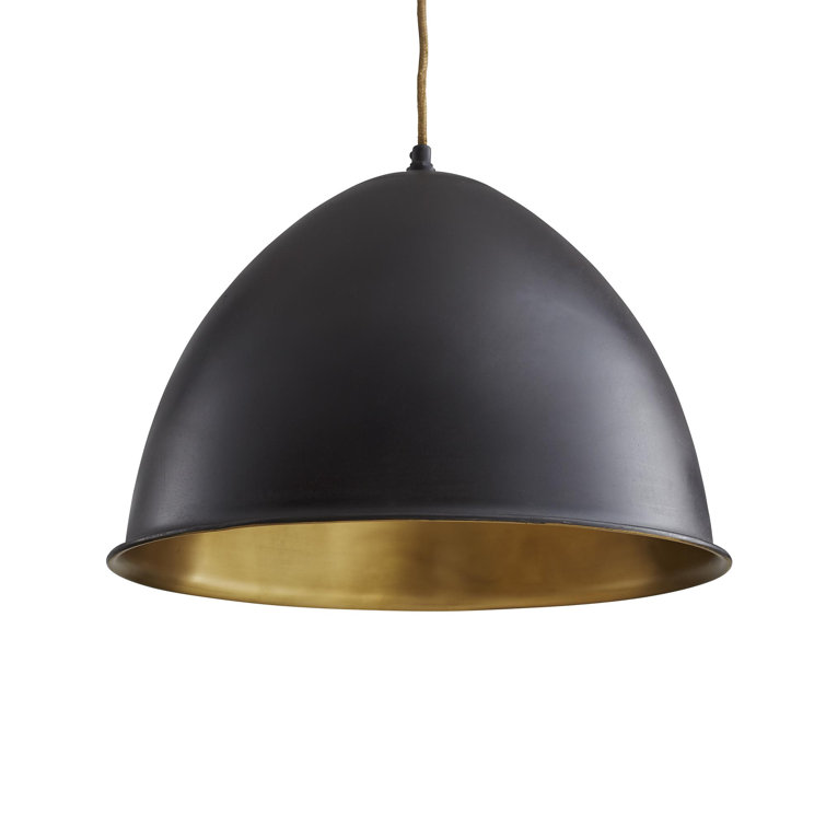 Egg Drop 11" Bronze and Glass Pendant Light with Adjustable Height