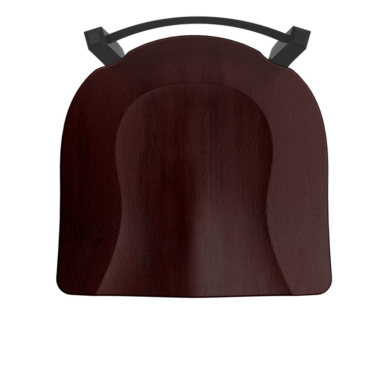 Transitional 25" Anodized Nickel & Dark Cherry Maple Swivel Counter Stool