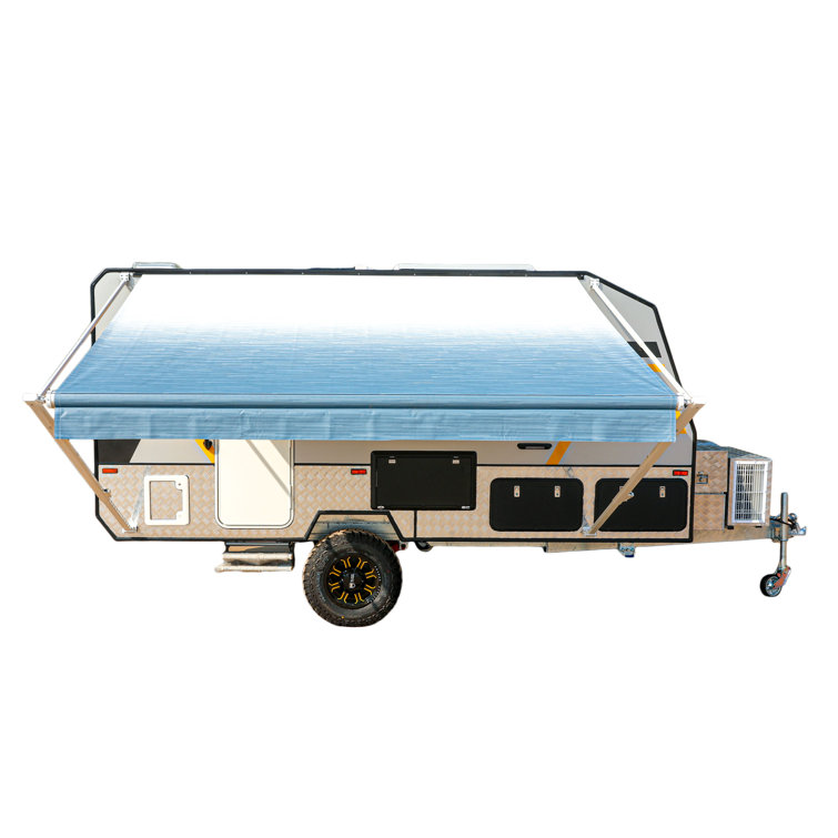 Blue Fade 10' x 8' Retractable RV and Patio Awning