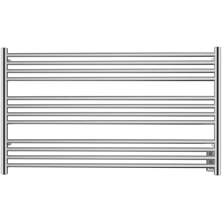 Gloss White Stainless Steel Wall-Mounted Towel Warmer