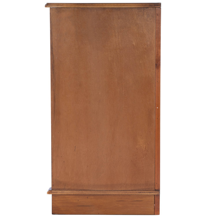 Durham Light Brown Olive Ash Burl Corner Cabinet with Adjustable Shelving