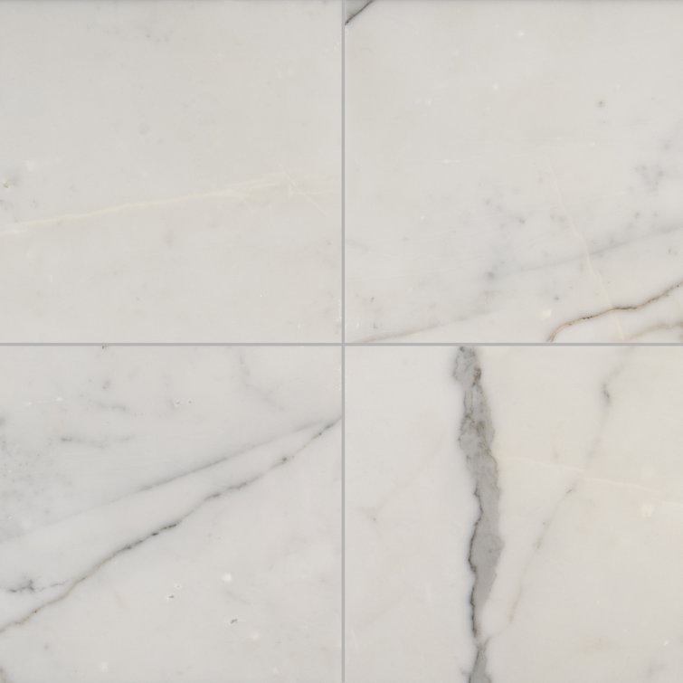Calacatta Gold 12" x 12" Polished Marble Look Tile