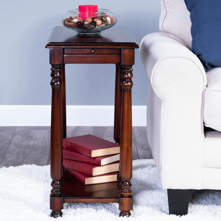 Devane 80'' Midnight Rose Rectangular Wood and Metal Side Table