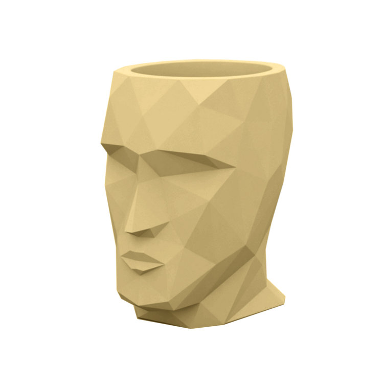 Teresa Sapey's Adan White Matte Polyethylene Statue Planter