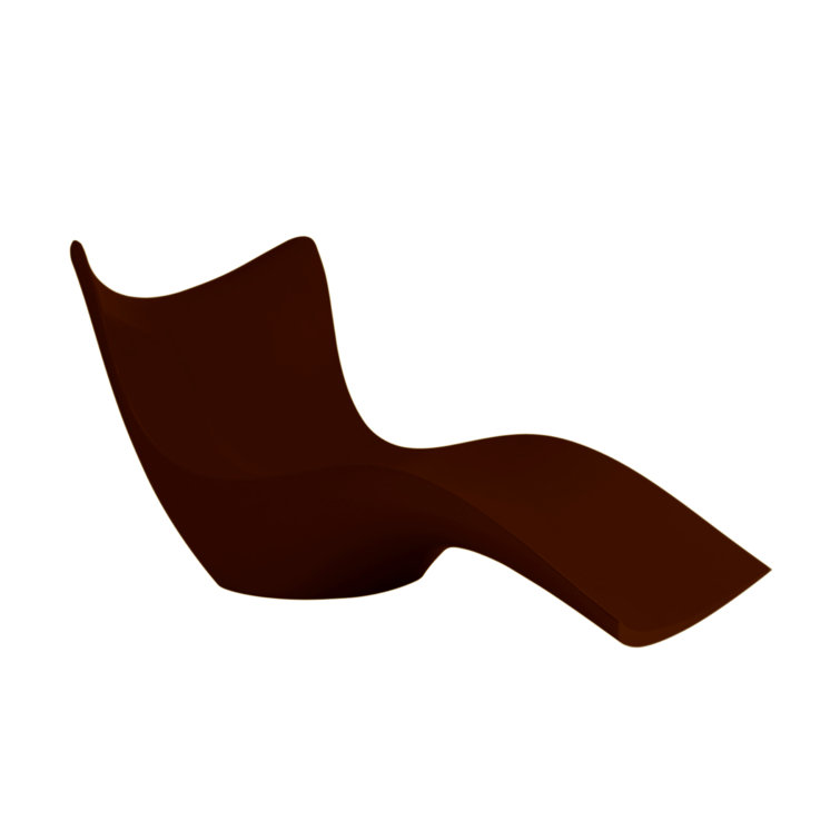 Swell Bronze 35.75'' Wave-Inspired Outdoor Chaise Lounge