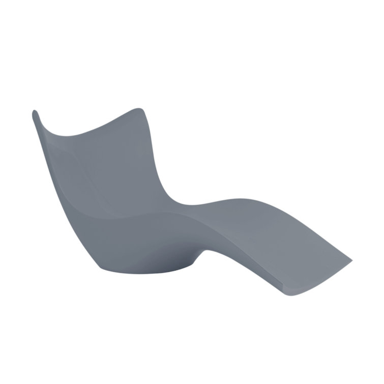 Surf Steel Polyethylene Single Chaise Lounger