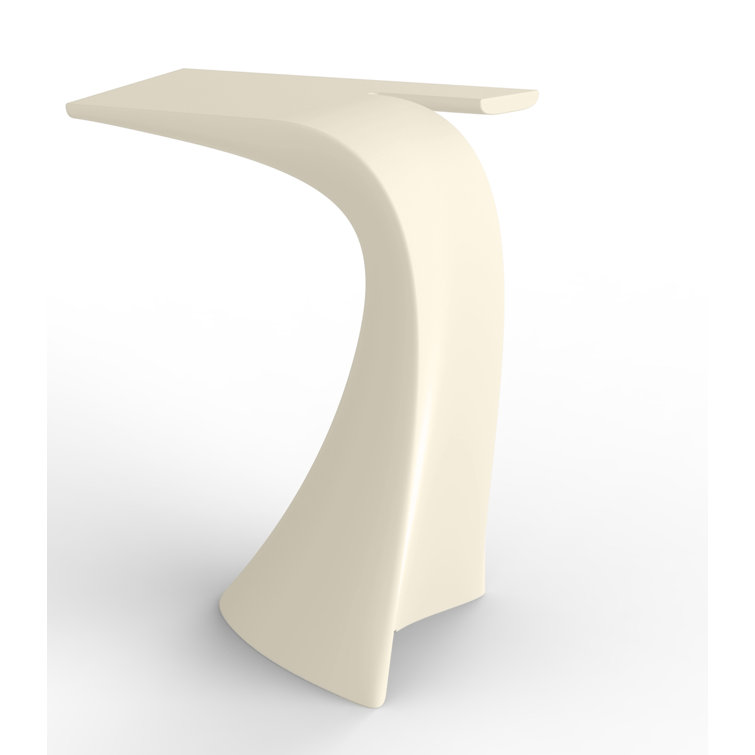 AeroFuturist Ecru Polypropylene Indoor/Outdoor Bar Table