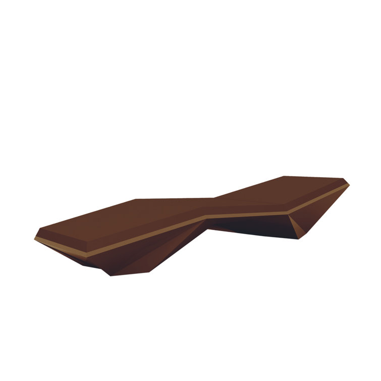 Faz Sun Chaise Lounge in Bronze with Nautical Canvas