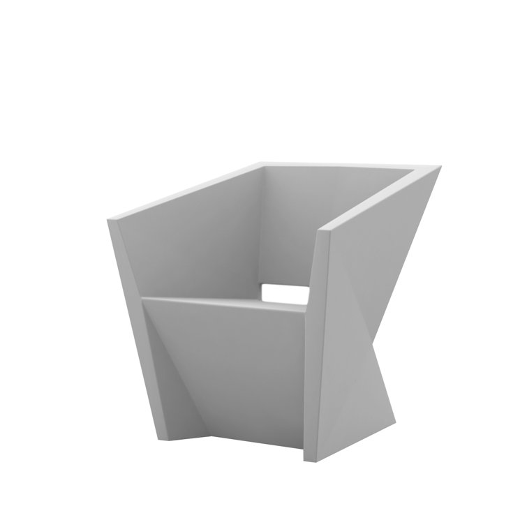 Faz Modern Outdoor Dining Armchair with Steel Cushions