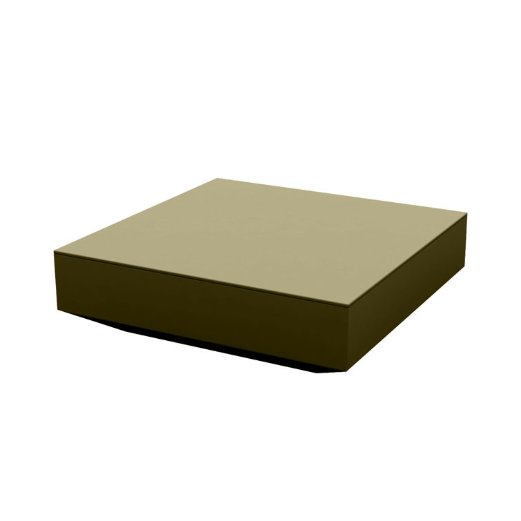 Vela Anthracite Plastic Acrylic Square Outdoor Coffee Table