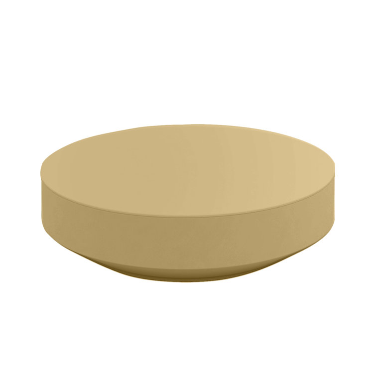 Vela Ecru 47.25" Indoor/Outdoor Plastic Coffee Table