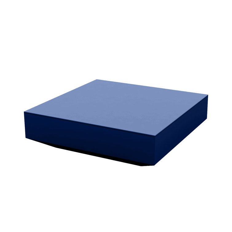 Vela Anthracite Plastic Acrylic Square Outdoor Coffee Table