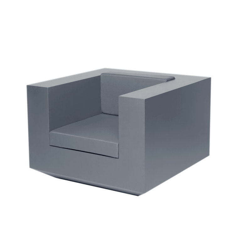 Ice Resin Armchair with Vinyl Cushions by Ramon Esteve