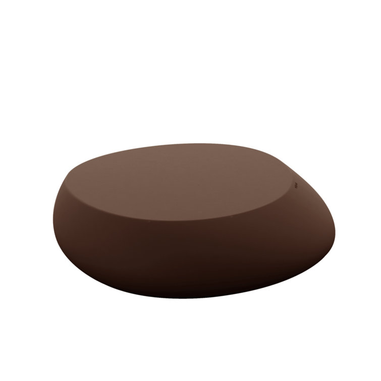 Bronze Polypropylene Stone-Like Indoor/Outdoor Coffee Table