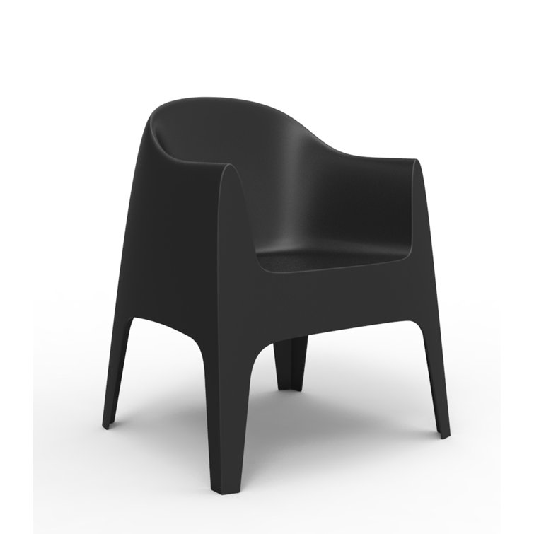 Stefano Giovannoni Matte Black Polypropylene Dining Armchair