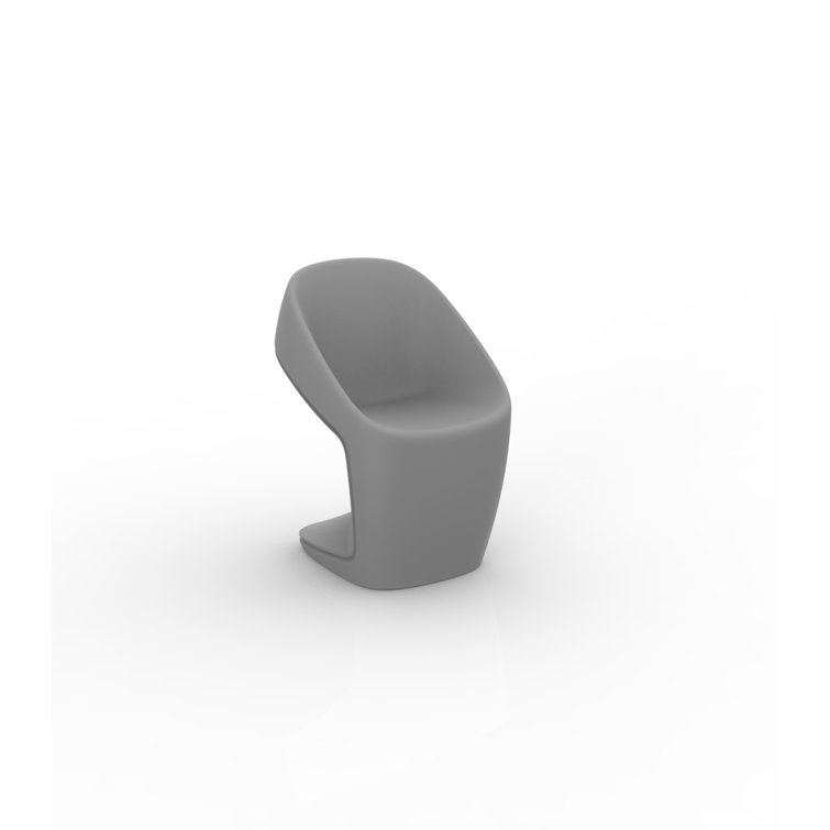 Sculptural Sci-Fi Inspired Steel Patio Dining Chair